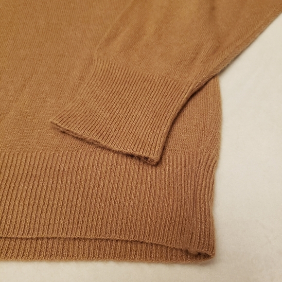 Vintage Hampshire Studio Tan Mock Neck Sweater - Picture 11 of 12